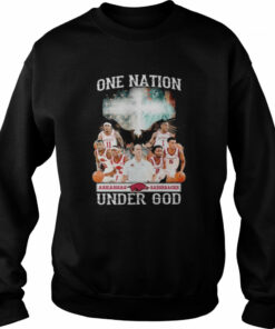 Arkansas Razorbacks one nation under god American flag 2022 shirt 4
