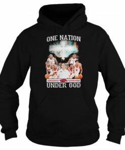 Arkansas Razorbacks one nation under god American flag 2022 shirt 5