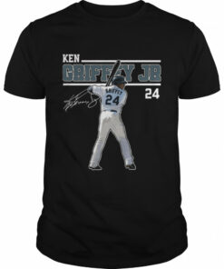 Art Ken Griffey Jr The Kid Seattle Baseball Legend Signature shirt 1