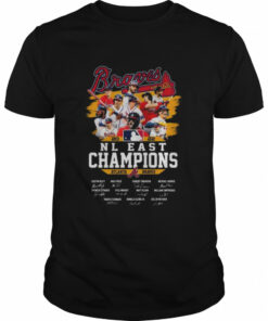 Atlanta Braves 2022 nl east champions signatures shirt 1