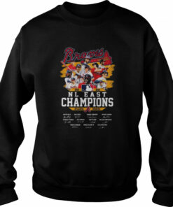 Atlanta Braves 2022 nl east champions signatures shirt 3 Atlanta Braves 2022 nl east champions signatures shirt 4