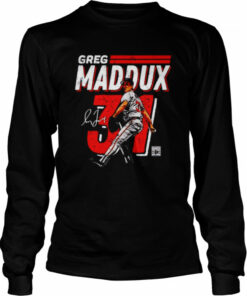 Atlanta Braves Greg Maddux dash signature shirt 3