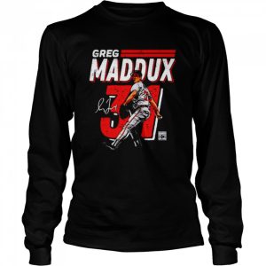 Atlanta Braves Greg Maddux dash signature shirt 3