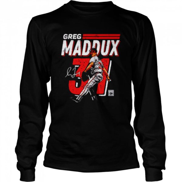 Atlanta Braves Greg Maddux dash signature shirt