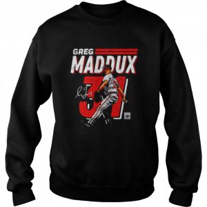 Atlanta Braves Greg Maddux dash signature shirt 4