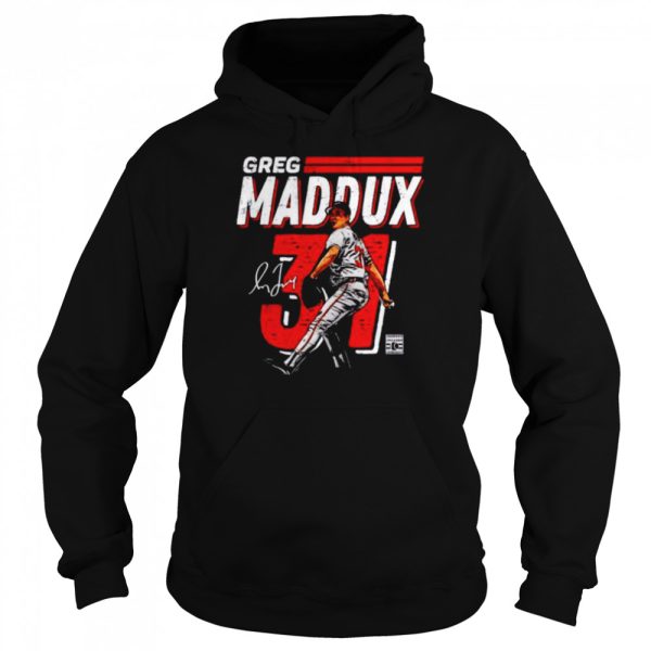 Atlanta Braves Greg Maddux dash signature shirt