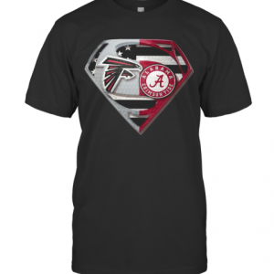 Atlanta Falcons And Alabama Crimson Tide Superman T-Shirt