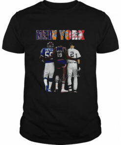 Awesome New York Sports Teams New York Yankees New York Knicks New York Giants T Shirt 1