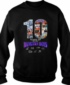 BTS Bangtan Boys 10 years of 2013 2023 signatures shirt 4