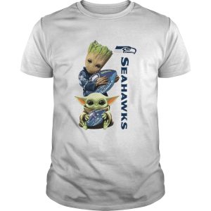 Baby Groot And Baby Yoda Hug Seahawks shirt