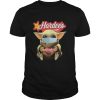 Baby Yoda Face Mask Hug Hardees shirt