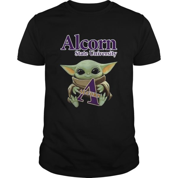 Baby Yoda Hug Alcorn State University shirt