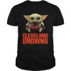 Baby Yoda Hug Cleveland Browns shirt