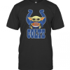 Baby Yoda Hug Indianapolis Colts Football T-Shirt