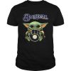 Baby Yoda Hug Milwaukee Brewers shirt