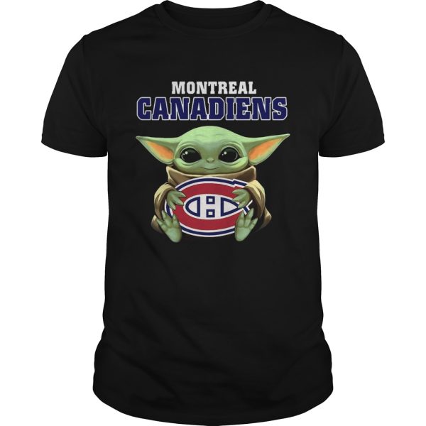 Baby Yoda Hug Montreal Canadiens shirt