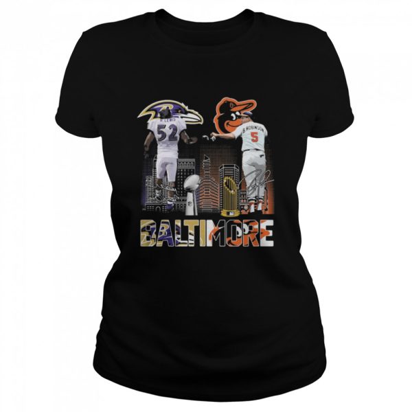 Baltimore R.Lewis And B.Robinson Signatures Shirt