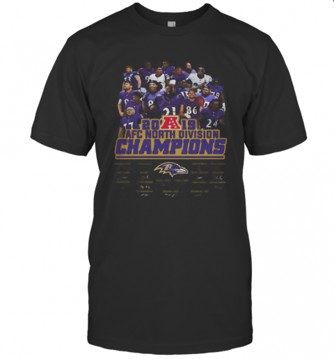 Baltimore Ravens 2019 AFC North Division Champions all signature t-shirt by  To-Tee Clothing - Issuu