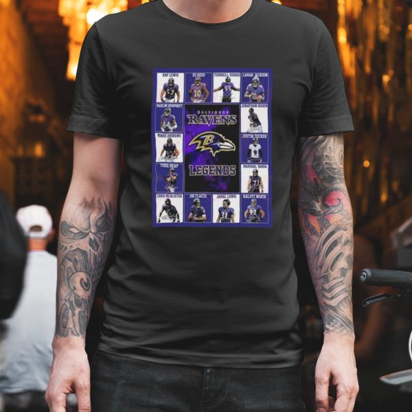 Baltimore Ravens Legends Players 2023 Signatures shirt