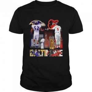 Baltimore Ravens and Baltimore Orioles champions R.Lewis and B.Robinson shirt