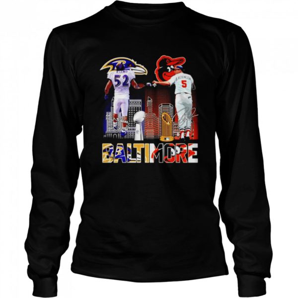 Baltimore Ravens and Baltimore Orioles champions R.Lewis and B.Robinson shirt