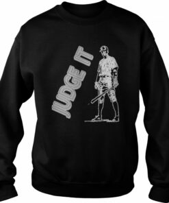 Baseball Player Aaron Judge Judge It Black And White shirt 4