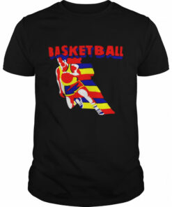 Basketball man colorful art shirt 1