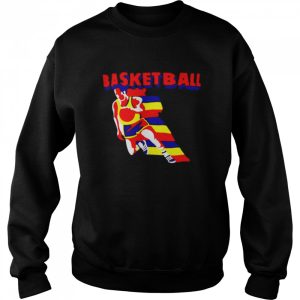 Basketball man colorful art shirt 4