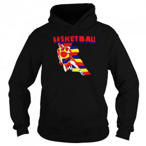 Basketball man colorful art shirt 5