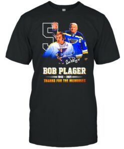 Bob Plager 1943 2021 thanks for the memories signature shirt 1