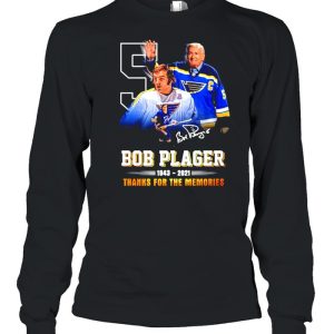 Bob Plager 1943 2021 thanks for the memories signature shirt 3