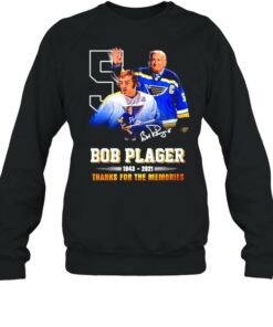 Bob Plager 1943 2021 thanks for the memories signature shirt 4