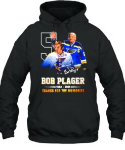 Bob Plager 1943 2021 thanks for the memories signature shirt 5