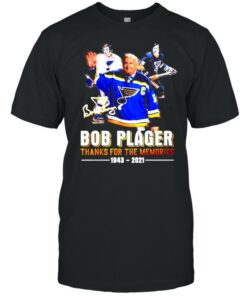 Bob Plager thanks for the memories 1943 2021 signature shirt 1