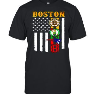 Boston Sports Teams American flag shirt