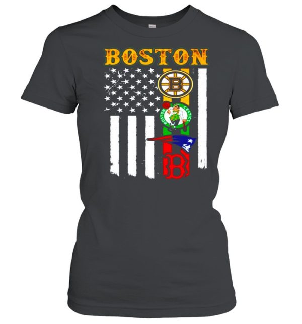 Boston Sports Teams American flag shirt