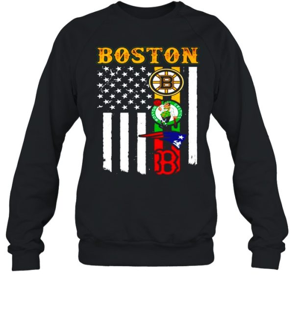 Boston Sports Teams American flag shirt