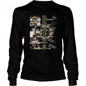 Boston bruins all team 2022 signatures shirt 3