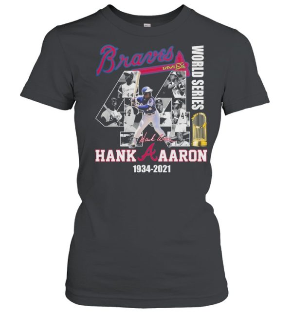 Braves World Series Hank Aaron 1934 2021 Thank You For The Memories Signature Shirt