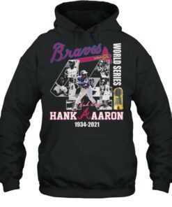 Braves World Series Hank Aaron 1934 2021 Thank You For The Memories Signature Shirt 5