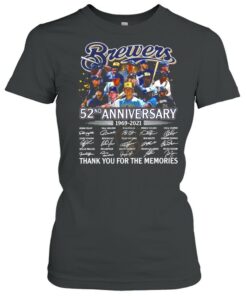 Brewer Baseball Team 52nd Anniversary 1969 2021 Signatures Thank You For The Memories shirt 1 Brewer Baseball Team 52nd Anniversary 1969 2021 Signatures Thank You For The Memories shirt 2