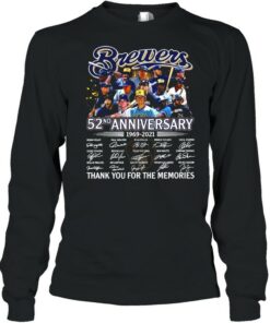 Brewer Baseball Team 52nd Anniversary 1969 2021 Signatures Thank You For The Memories shirt 2 Brewer Baseball Team 52nd Anniversary 1969 2021 Signatures Thank You For The Memories shirt 3