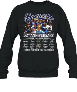 Brewer Baseball Team 52nd Anniversary 1969 2021 Signatures Thank You For The Memories shirt 3 Brewer Baseball Team 52nd Anniversary 1969 2021 Signatures Thank You For The Memories shirt 4