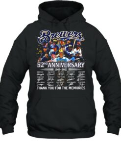 Brewer Baseball Team 52nd Anniversary 1969 2021 Signatures Thank You For The Memories shirt 4 Brewer Baseball Team 52nd Anniversary 1969 2021 Signatures Thank You For The Memories shirt 5