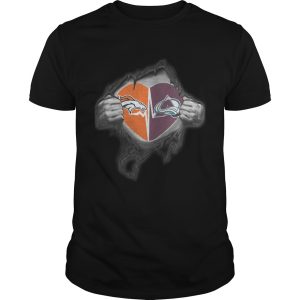 Broncos Avalanche Its in my heart inside me shirt