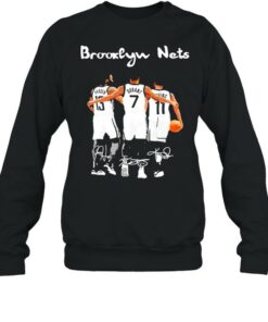 Brooklyn Nets 13 Harden 7 Durant And 11 Irving Signatures Shirt 3 Brooklyn Nets 13 Harden 7 Durant And 11 Irving Signatures Shirt 4