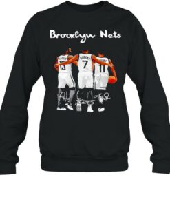Brooklyn nets James Harden Kevin Durant and Irving signature shirt 3 Brooklyn nets James Harden Kevin Durant and Irving signature shirt 4