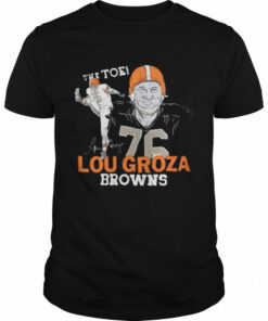 Browns Lou Groza signature T shirt 1