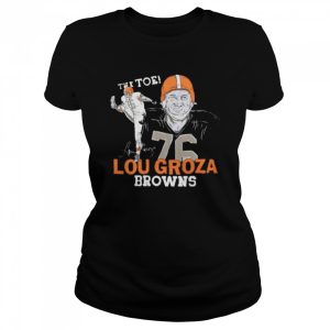 Browns Lou Groza signature T-shirt