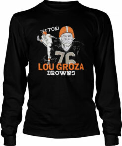 Browns Lou Groza signature T shirt 3